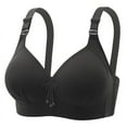 thumbnail image 2 of HVOBTTY Womens Basic Bras, Bras for Women, Women's Plus-Size Thin Comfortable Breathable Bra Cover Black, M, 2 of 4