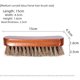thumbnail image 3 of Cepillo de crin de caballo de madera maciza pura de tamaño mediano, uso diario, protección del medio ambiente para el hogar, cepillo para zapatos, engrase, pulido, eliminación de polvo, pelo suave, 3 of 4