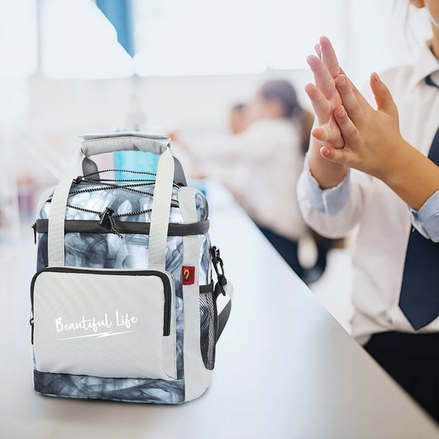 TIMIFIS Item Storage, Street Fashion Cool Bento Bag Insulation Fresh-Keeping Bag Leak-Proof Ice Bag Double-Layer Insulation Lunch Bag Lunch Box