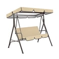thumbnail image 1 of Cubierta para silla de columpio para jardín al aire libre, patio, asiento para silla de columpio y cubierta superior, toldo para sombrilla, beige Methold HA005105-13, 1 of 6