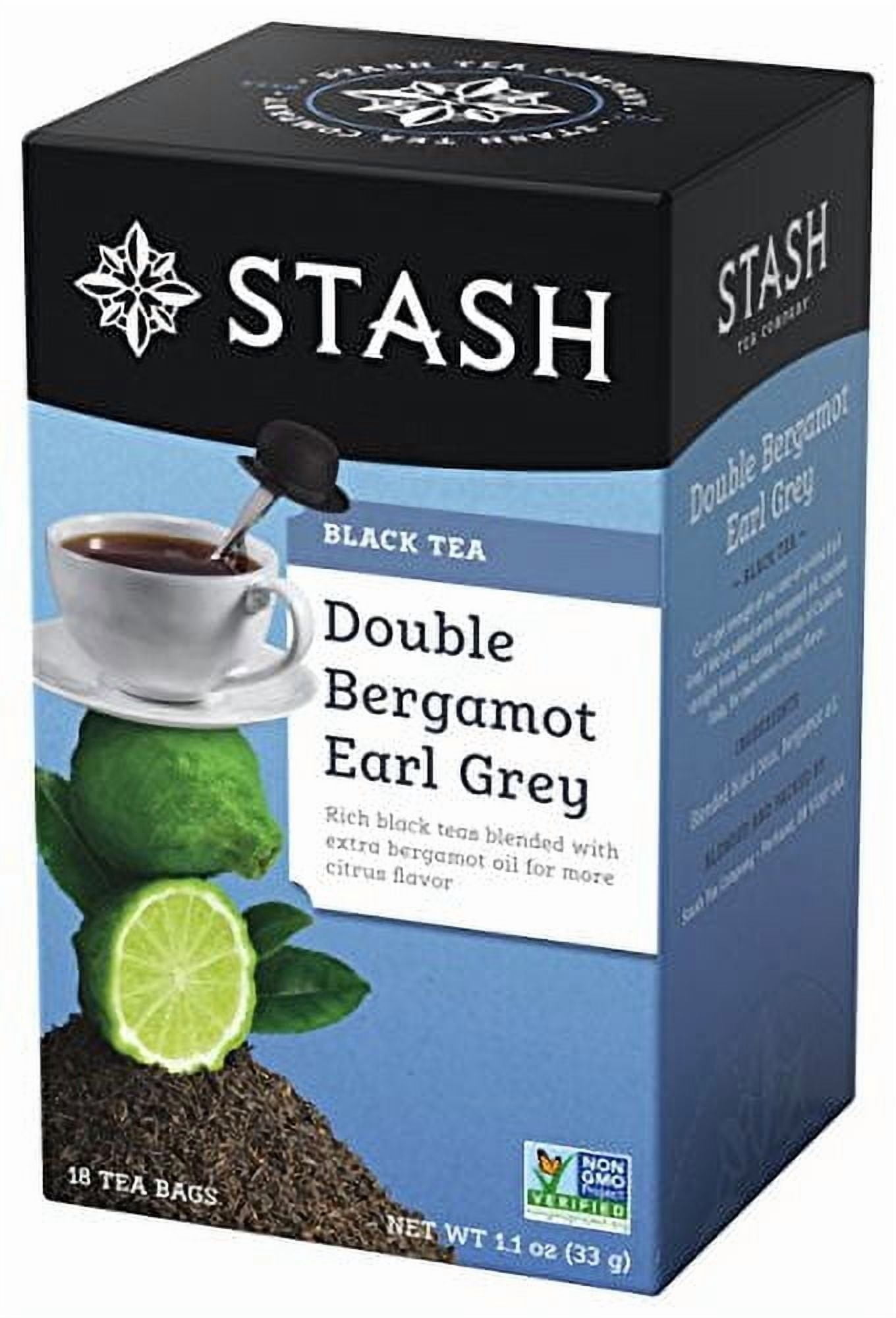 (5 pack) Stash Double Bergamot Earl Grey Black Tea, Tea bags, 18 ct
