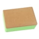 thumbnail image 3 of Bloque de yoga de corcho EVA, accesorio suave para culturismo Verde, 3 of 9