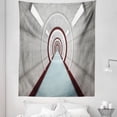 thumbnail image 1 of Science Tapestry, Futuristic Corridor with Simple Future Science Fiction Architecture Illustration Print, Fabric Wall Hanging Decor for Bedroom Living Room Dorm, 5 Sizes, Grey, by Ambesonne, 1 of 1