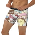 thumbnail image 3 of Lsque Sanrio Pattern Men's Performance Stretch Underwear, Athletic Long Leg Briefs，Moisture-Wicking-XX-Large, 3 of 6