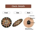 thumbnail image 7 of Colorful Patchwork Wall Clock Unique Design 10-Inch Silent Wooden Wall Clock, Battery Operated (AA Batteries Not Included), Artistic Home Decor, 7 of 7