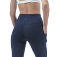thumbnail image 4 of Allsense Women's High-Waited Leggings - Tummy Control with Zipper Pocket, Navy Blue, Large, 4 of 6