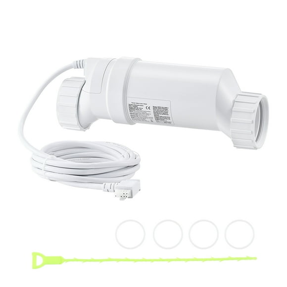 KFFKFF Système de Chlorateur d'Eau Salée, Cellule de Chloration pour Piscine Compatible avec Hayward W3T-Cell-15 (T15), Système de Cellule pour Eau Salée pour Piscines Creusées jusqu'à 40 000 Gallons, Ligne Électrique de 15 Pi