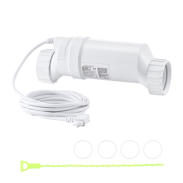 KFFKFF Salt Water Chlorinator System, Pool Chlorination Cell Fits for Hayward W3T-Cell-15 (T15), Pool Cell Salt Water System for In-Ground Swimming Pools up to 40,000 Gallons, 15 ft Power Line