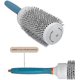 thumbnail image 5 of Ceramic Lonic Round Hair Brush Barrel Hairdressing Hair Salon Styling Barrel Curling Brush Tool Set, 5 of 5