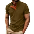 thumbnail image 2 of Ceisia Men's Slim Fit Short Sleeve Cotton Polo Shirt Multi-Color Ribbed Stand Collar Spring Summer Shirt Gift, 2 of 9