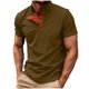 thumbnail image 2 of Ceisia Men's Slim Fit Short Sleeve Cotton Polo Shirt Multi-Color Ribbed Stand Collar Spring Summer Shirt Gift, 2 of 9