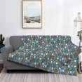 thumbnail image 2 of Yiaed Skull cute organ Print Blanket Throw Blanket Soft Cozy Flannel Blanket for Home Bed Sofa Couch Chair-40"x30", 2 of 6