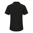 thumbnail image 3 of Njoeus Men's Athletic Shirts & Tees Boys Shirts Men's Casual Basic Tees Shirt Short Sleeve Linen Shirts for Men Summer Tops V-Neck Button Up T-Shirt 2024 Fashion Blouse S-3Xl Men's Tank Tops, 3 of 4