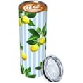 thumbnail image 2 of 20oz Insulated Stainless Steel Tumbler Mug | Lemon Fruit Summer Cup with Lid and Straw | Hot and cold insulation |Gifts for Men Women Teens, 2 of 6