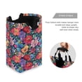 thumbnail image 3 of Yayeee Freestanding Laundry Hamper with Handle Collapsible Large Storage Basket for Clothes, Serene Floral Pattern, 3 of 7