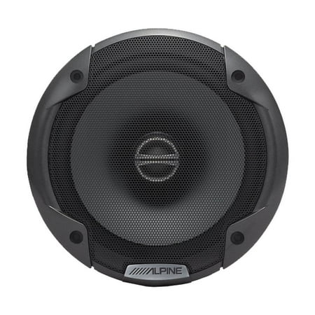 Alpine - 6-1/2" 2-Way Coaxial Car Speakers with Polypropylene Cones (Pair) - Black