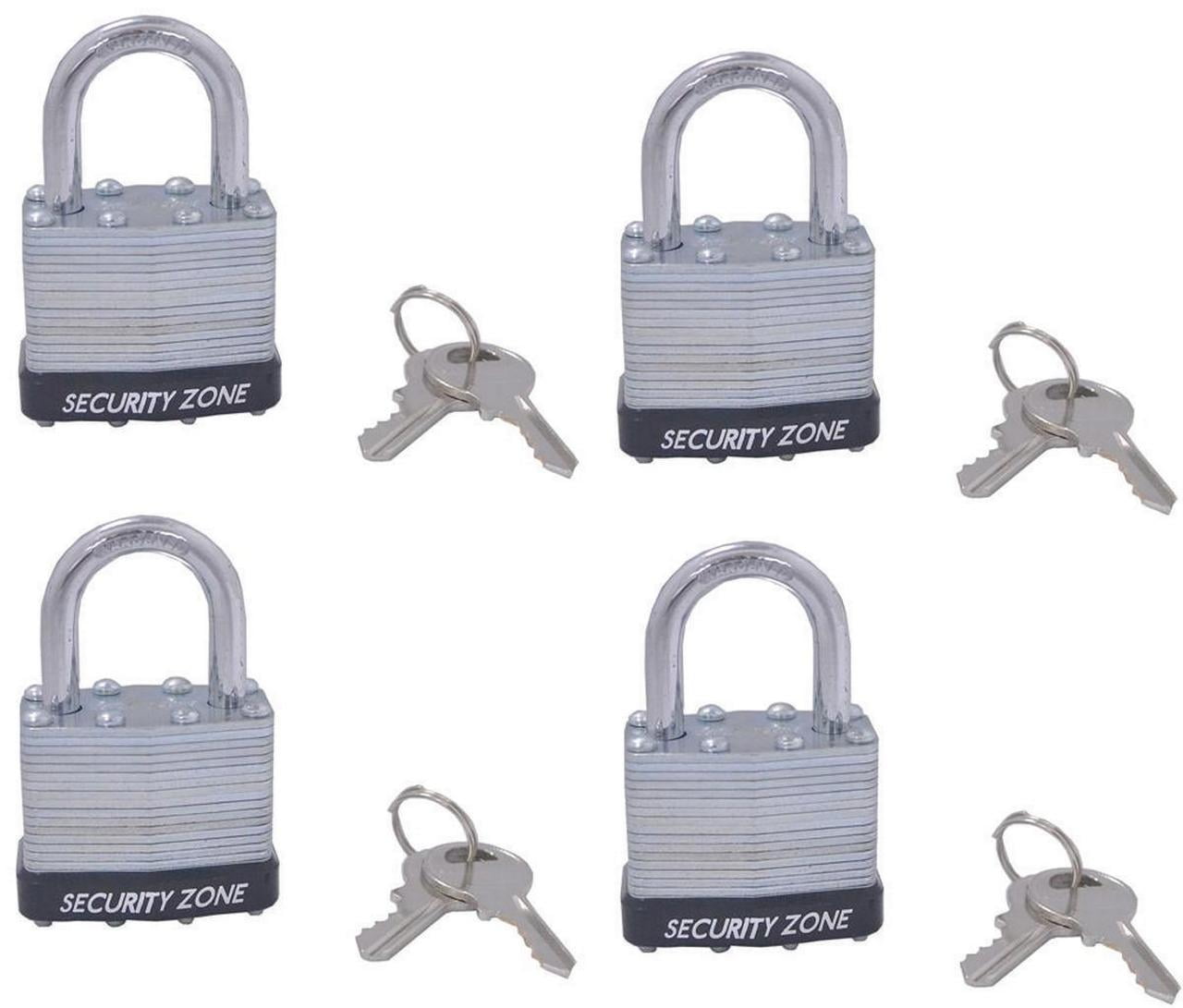 ProSource Laminated Padlock With Bumper, 11/2 In, Keyed Alike, 4 Pins