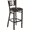 Mahogany Wood Back/Black Vinyl Seat/Black Metal Frame, variant on Flash Furniture HERCULES Series Black Slat Back Metal Restaurant Barstool - Walnut Wood Back & Seat
