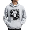 thumbnail image 6 of Lions School Spirit Hoodie for Men and Women Game Day Lion Mascot Team Pride Pullover Sweatshirt Gray Hoodie Medium, 6 of 8