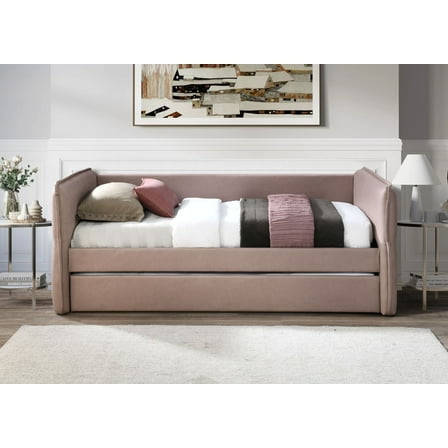Newboti Furniture Daybed With A Trundle In Dusty Rose 0004
