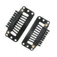 thumbnail image 4 of Unique Bargains 20 Pcs 9-Teeth Snap Wig Hair Clips for Hair Extension Black, 4 of 5