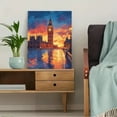 thumbnail image 5 of London Sunset Big Ben Canvas Painting Wall Art Decor， Perfect for Living Room， Office， Hallway and Kitchen Decoration., 5 of 8