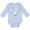 AE-Light Blue, variant on Lung Cancer Awareness White Ribbon Around Heart Boys or Girls Long Sleeve Baby Bodysuit