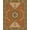 Orange, Pattern 7, variant on ODIKA 8'x10' Washable Area Rug Non-Slip Chair-Friendly Mat Beige Terracotta Geometric Floral Design Intricate with Classic Border Style for Dining Room, Large Office, Lounge