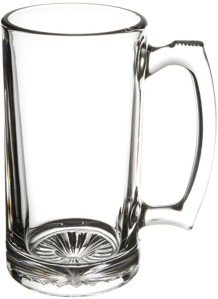 Plastic Beer Mugs STRESSFREE On Your Arm & Fingers! Daily Use 4 Shatter Proof Weighs MERELY 5oz.-EASY to Hold & Handle set of 4 Giant 26oz Great for Super Bowl Dimple Stein & Rugged Acrylic 