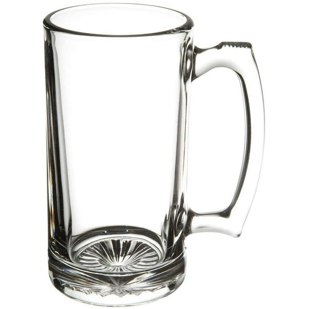 Giant Beer Mug Super Mug Stein Thick Glass 26 Ounces Pack Of 2