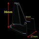 thumbnail image 3 of 20Pcs Plastic Coin Display Stand Clear Round Square Case Capsules Holder Easel, 3 of 6