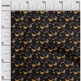 thumbnail image 2 of oneOone Velvet Black Fabric Birds Rooster Craft Projects Decor Fabric Printed By The Yard 58 Inch Wide, 2 of 4