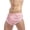 Pink, variant on Men's Mesh Booty Shorts 3 Inch Lightweight Quick Dry Athletic Sportswear Workout Retro Running Gym Shorts Big and Tall Size M-3XL