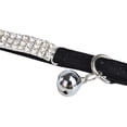 thumbnail image 2 of Collar ajustable de terciopelo suave para gatos con cascabeles, 30 cm para perros y gatos pequeños, collar para gatos con detalles de diamantes, artículos para gatos y perros, funda para el cuello pa, 2 of 5