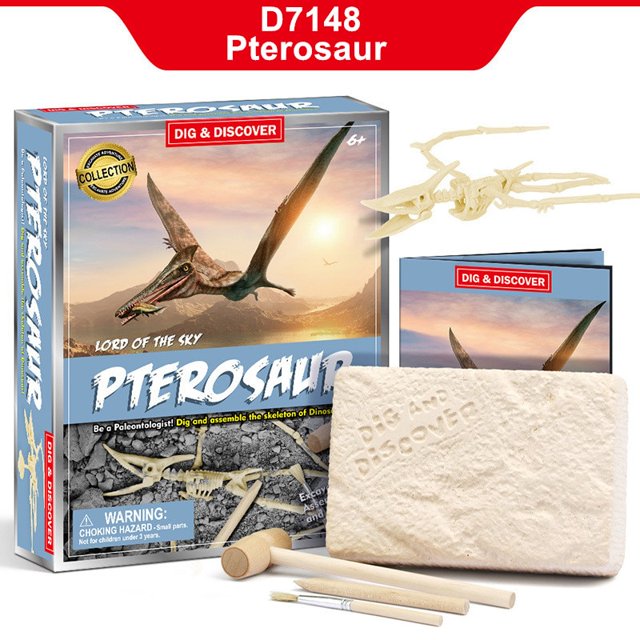 Archaeological Excavation Jurassic Animal Model Skeleton Simulation Dinosaur Toy Puzzle Assembly Archaeological Excavation Toys zhangmengya LED