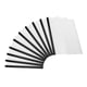 thumbnail image 1 of Cubiertas de Informe Transparentes Uxcell con Barra Deslizante, 10 Pcs Cubiertas de Currículum con Agarre Deslizante de 15 mm, Capacidad de 135 Hojas, Negro, 1 of 6