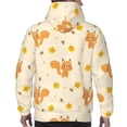 thumbnail image 7 of Fotbe Men's Hoodie with Squirrel And Leaves Pattern - Kangaroo Pocket Pullover Hooded Sweatshirt, Perfect for Daily Wear, Travel, and Home-4X-Large, 7 of 7