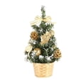 thumbnail image 1 of Advancent Pino de Navidad de 20cm, árbol Artificial pequeño, decoración de Navidad falsa, accesorio DIY, atmósfera de Año Nuevo, adorno para centro Kits de decoración para fiestas oro Advancent HA008880-01, 1 of 6