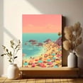 thumbnail image 6 of Colorful Beach Scene Canvas Wall Art, Bright Seaside Print for Living Room, Bedroom, Kitchen, Bathroom and Hotel Decor, 6 of 8