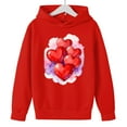thumbnail image 4 of RXMEKW Heart Print Full-Zip Hooded Sweatshirt for Boys And Girls In Medium And Large With Pockets, 4 of 8