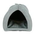 thumbnail image 1 of SUSSEXHOME Pets 16.6 x 16.5 x 16.5 Inches Washable Pet Tent Bed - Cozy Covered Medium Cat Bed and Dog Igloo Bed - Dog Cave Bed and Cat House for Indoor Cats - GRAY, 1 of 8