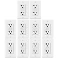 thumbnail image 1 of GFCI Outlets ELECTECK 20A, paquete de 10 unidades, no es resistente a manipulaciones, color blanco, 1 of 7