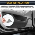 thumbnail image 5 of For 2024 Tesla Model 3 Car Door Anti-Kick Mats with Litchi Pattern Car Interior Accessories in Semi-Wrapped Style, 5 of 7