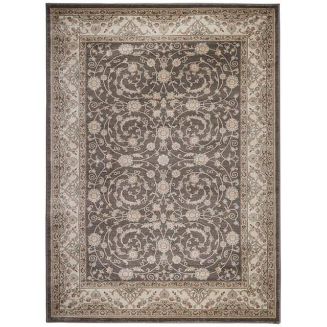 Radici 3810-0013-BROWN Garda Rectangular Oriental Rugs, Brown - 2 ft. 2 in. x 7 ft. 7 in.