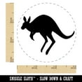 thumbnail image 2 of Leaping Red Kangaroo Silhouette Australian Marsupial Rubber Stamp for Scrapbooking Crafting Stamping - Small 3/4 Inch, 2 of 7