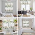 thumbnail image 6 of Eucalyptus Leaves Kitchen Curtains Sets for Windows 24 Inch Length, Farmhouse Pastoral Flowers Plants Rod Pocket Window Treatments Tier Curtains and Valances Set for Bedroom/Bathroom, 6 of 8