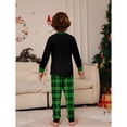 thumbnail image 5 of Hotiary Dinosaur or Deer Head or Letter Print Christmas Family Pajamas Set Long Sleeve and Slim-Leg Long Pants Outfit, 5 of 13