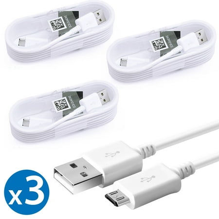 Samsung Note 4 Apps 3 Pack Original Samsung Universal Micro USB Fast Charging Sync Data Cable For HTC One OnePlus 2 LG G3 Samsung Nokia Lumia Motorola Droid Sony Xperia Z3v Samsung Galaxy S6 Edge S7 Edge Note 4 ()