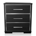 thumbnail image 2 of Furniture of America Henly Contemporary Wood 3-Drawer Nightstand in Warm Gray, 2 of 9