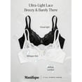 thumbnail image 6 of Minimizer Bras for Women Full Coverage Plus Size Bras Lifting Floral Lace Bra for Heavy Breast, 6 of 7